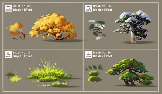 Efficient digital brushes 【tiptop brushes texture】