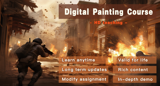 Concept Art - Digital Painting Course【Efficient painting techniques】