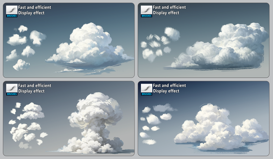 53 Cloud and Mist Brushes [Curated, High-Efficiency Drawing Tools]