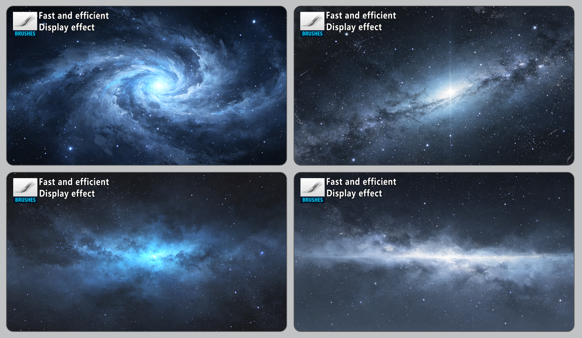 45 Space and Starry Sky Brushes [Curated, High-Efficiency Drawing Tools]