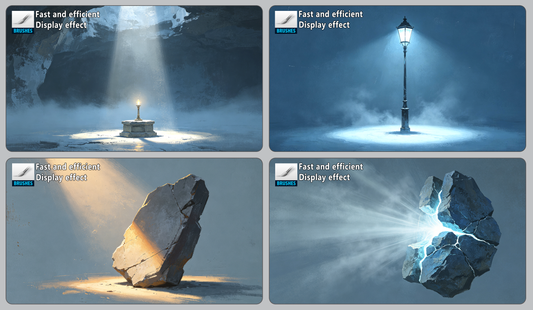 60 Light & Shadow Atmosphere Brushes [Curated, High-Efficiency Drawing Tools]